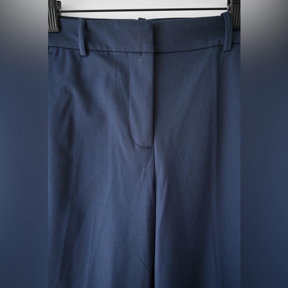 J Crew Remy Wide Leg Crop Navy Pants - Picture 7 of 8